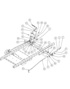 Brake Assembly Diagram and Parts List for M60-KW LC-53AB5GFX750-29HP Cub Cadet Lawn Tractor